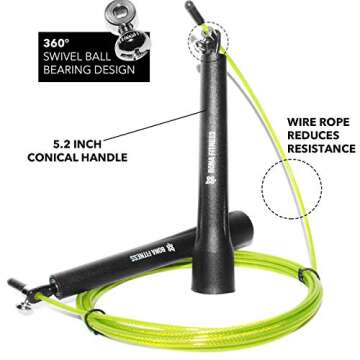 BONA Fitness Core Exercise Sliders,Dual Sided Sliders for Working Out(Set of 2) with Jump Rope,Worko...