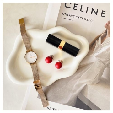 Convivo Ceramic Jewelry Tray - Elegant and Functional Decor