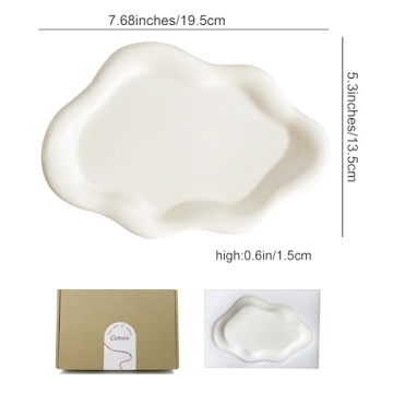 Convivo Ceramic Jewelry Tray - Elegant and Functional Decor