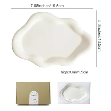 Convivo Ceramic Jewelry Tray - Elegant and Functional Decor