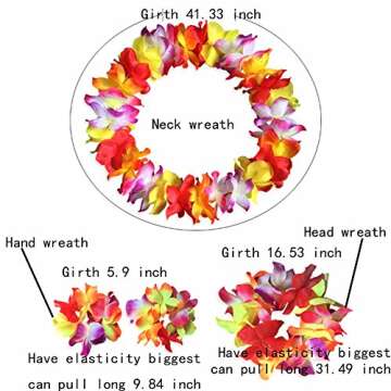 Hula Grass Skirt Set for Luau and Tropical Parties