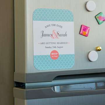 Avery Printable Magnet Sheets, 8.5" x 11", Inkjet Printer, 2 Packs, 10 White Magnetic Sheets Total (5814)