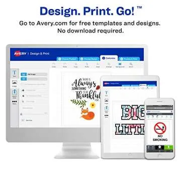 Avery Printable Magnet Sheets, 8.5" x 11", Inkjet Printer, 2 Packs, 10 White Magnetic Sheets Total (5814)