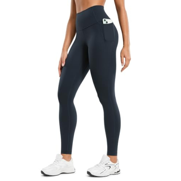 CRZ YOGA Women's Butterluxe Workout Leggings - High Waisted Gym Pants with Pockets