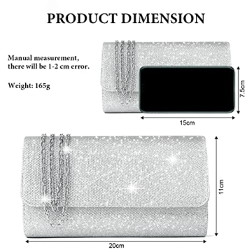 OSDUE Glitter Evening Bag Clutch for Women - Perfect for Events