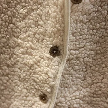 Tuduoms Women's Sherpa Vest Warm Faux Shearling Winter Coat