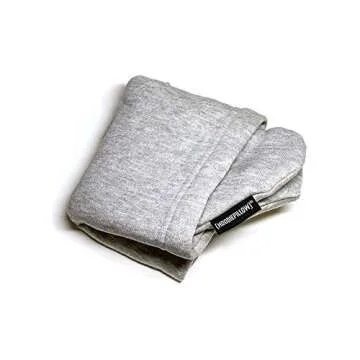 HoodiePillow Inflatable Neck Pillow for Airplane Travel, Car, Train or Relaxing at Home. Compact, Comfortable for Your Neck and Includes Privacy Hood - Gray