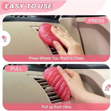 PULIDIKI Car Cleaning Gel - Easy Car Detailing | Pink