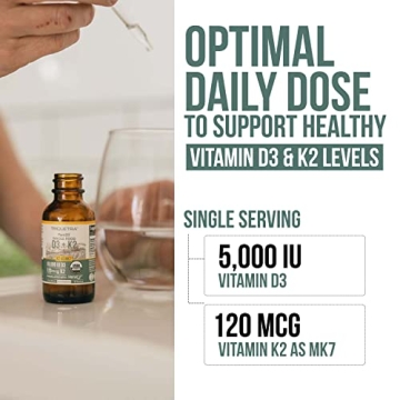 Organic Plant-Based D3 + K2 - Immune Support & Bone Health