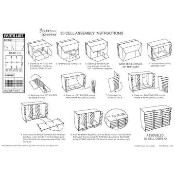 Pacon Classroom Keepers 30-Slot Mailbox, Blue (001318)