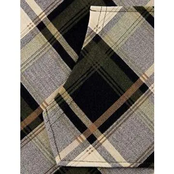 Tunic Hooded,Timeson Womans V Neck Comfy Sweatshirt Pocket Drawstring Pullover Hoodie Shirts Fashion Plaid Tunics Tops for Leggings Loose Fit Hoodies for Fall Green Black X-Large