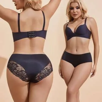 ITAYAX Sexy Lace Satin Panties Seamless Women’s Underwear