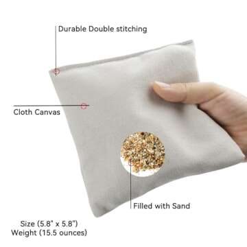 Cornhole Bean Bags Weather Resistant Standard Corn Hole Bags - Set of 8 Regulation Cornhole Bags for Tossing Game, includes Free Carry Bag - Regulation Size & Weight - 10 Colors Available