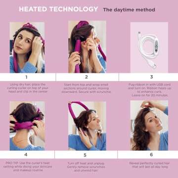 Conair 2-in-1 Heatless Hair Curler Set for Gorgeous Curls