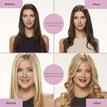 Conair 2-in-1 Heatless Hair Curler Set for Gorgeous Curls