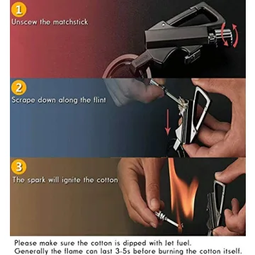 BIASTNR Permanent Match Lighter - Compact Fire Starter