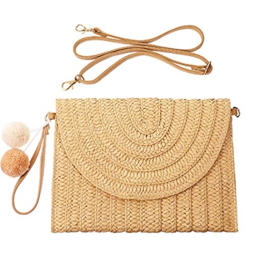 Stylish Frienda Straw Shoulder Bag for Summer Fun