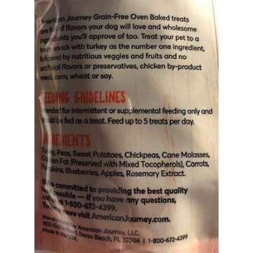 American Journey Grain Free Turkey Dog Treats 8 oz