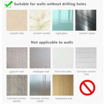 STORICANS Hair Dryer Holder - Wall Mount Organizer