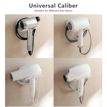 STORICANS Hair Dryer Holder - Wall Mount Organizer
