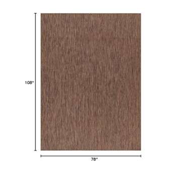 Beverly Rug Indoor Outdoor Rug 6x9, Washable Outside Carpet for Patio, Deck, Porch, Solid Modern Are...