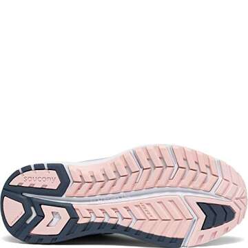 Saucony Women's Omni ISO 2 Running Shoe, Slate/Pink, 10 M US