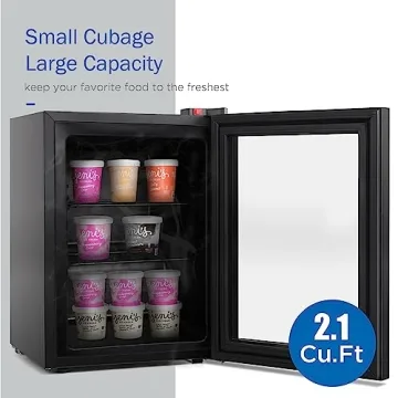 Mini Freezer with Display Glass Door – Compact & Versatile