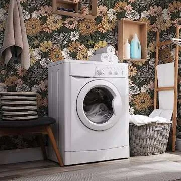 Akywall Vintage Green Floral Wallpaper for Easy Decor Updates