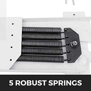Happybuy Murphy Mounting Wall Springs Mechanism Heavy Duty Support Hardware DIY Kit for Queen Twin Size Bed (Horizontal), White