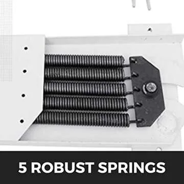 Happybuy Murphy Mounting Wall Springs Mechanism Heavy Duty Support Hardware DIY Kit for Queen Twin Size Bed (Horizontal), White