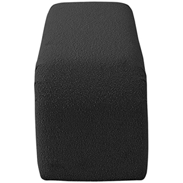 Meridian Furniture Niagara Black Boucle Bench - Stylish Comfort