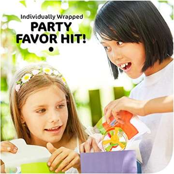 Srenta 12 Pack Flying Toys Disc Shooters for Kids, Interactive Cat Fetch Toy Spinning Toy Flying Saucer Disc Launcher Indoor & Outside Toys, Flying Toy Frisbees Party Favor, Cat Toys Flying Propellers