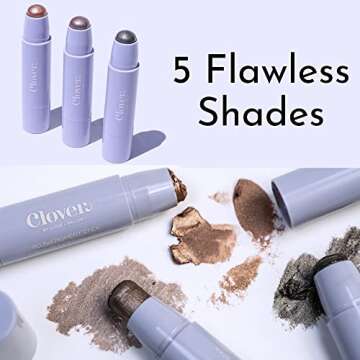 Clover Plush Pigment Cream Eyeshadow Stick - Shimmery & Vegan