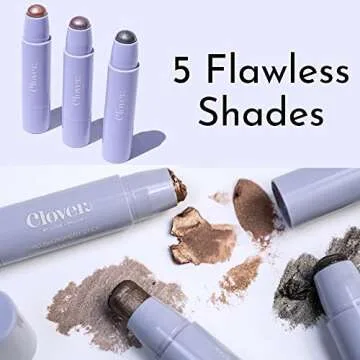 Clover Plush Pigment Cream Eyeshadow Stick - Shimmery & Vegan