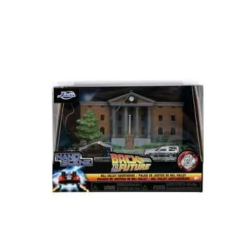 Jada Nanoscene Back to The Future Hill Valley Courthouse Diorama – Movie-Inspired Miniature Dioram...