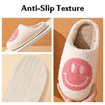 Bevaney Smile Face Slippers for Women Cozy and Stylish