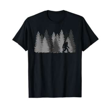 Bigfoot in the Forest Sasquatch Yeti T-Shirt