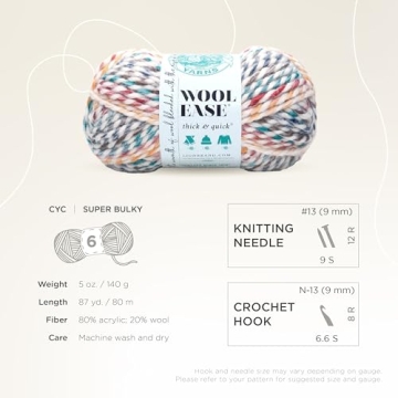 Lion Brand Wool-Ease Thick & Quick Yarn - Soft & Bulky