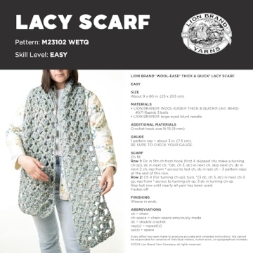 Lion Brand Wool-Ease Thick & Quick Yarn - Soft & Bulky