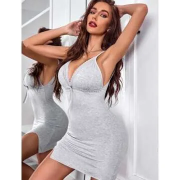 ADOME Lace Nightgown - Elegant and Sexy Slip for Women