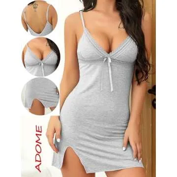 ADOME Lace Nightgown - Elegant and Sexy Slip for Women