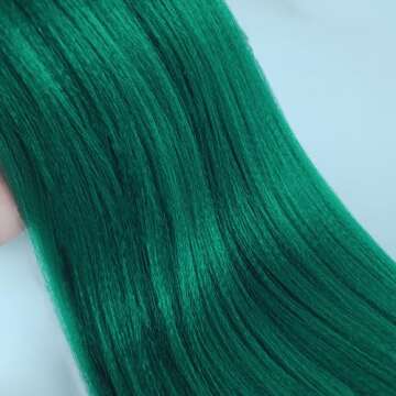 Teal Green Pre-stretched Braiding Hair for Vibrant Styles