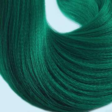 Teal Green Pre-stretched Braiding Hair for Vibrant Styles