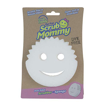 Scrub Mommy Dual-Sided Sponge - Dye Free & Odor Resistant