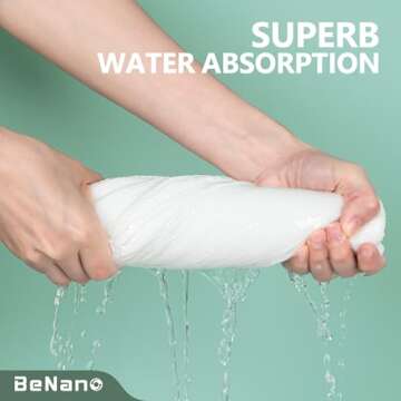 Benano Premium Compressed Towel Tablets for Travel and More