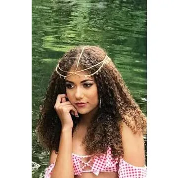 Fashionable Gold Sequins Head Chain for Every Occasion