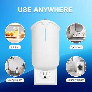 Husaco Flying Insect Trap, Compatible with M364A Refill, 2 Plug-in Base + 2 Cartridge