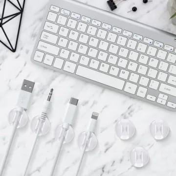 Znben 12 Pack Cable Clips for Effective Cord Management
