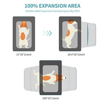 Airline Approved Expandable Cat Carrier for Easy Travel
