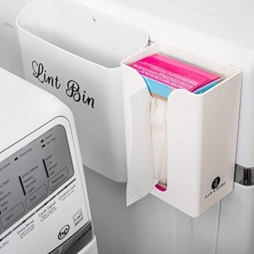 A.J.A. & MORE Lint Bin - Magnetic Laundry Organizer
